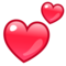 Two Hearts emoji on Emojidex